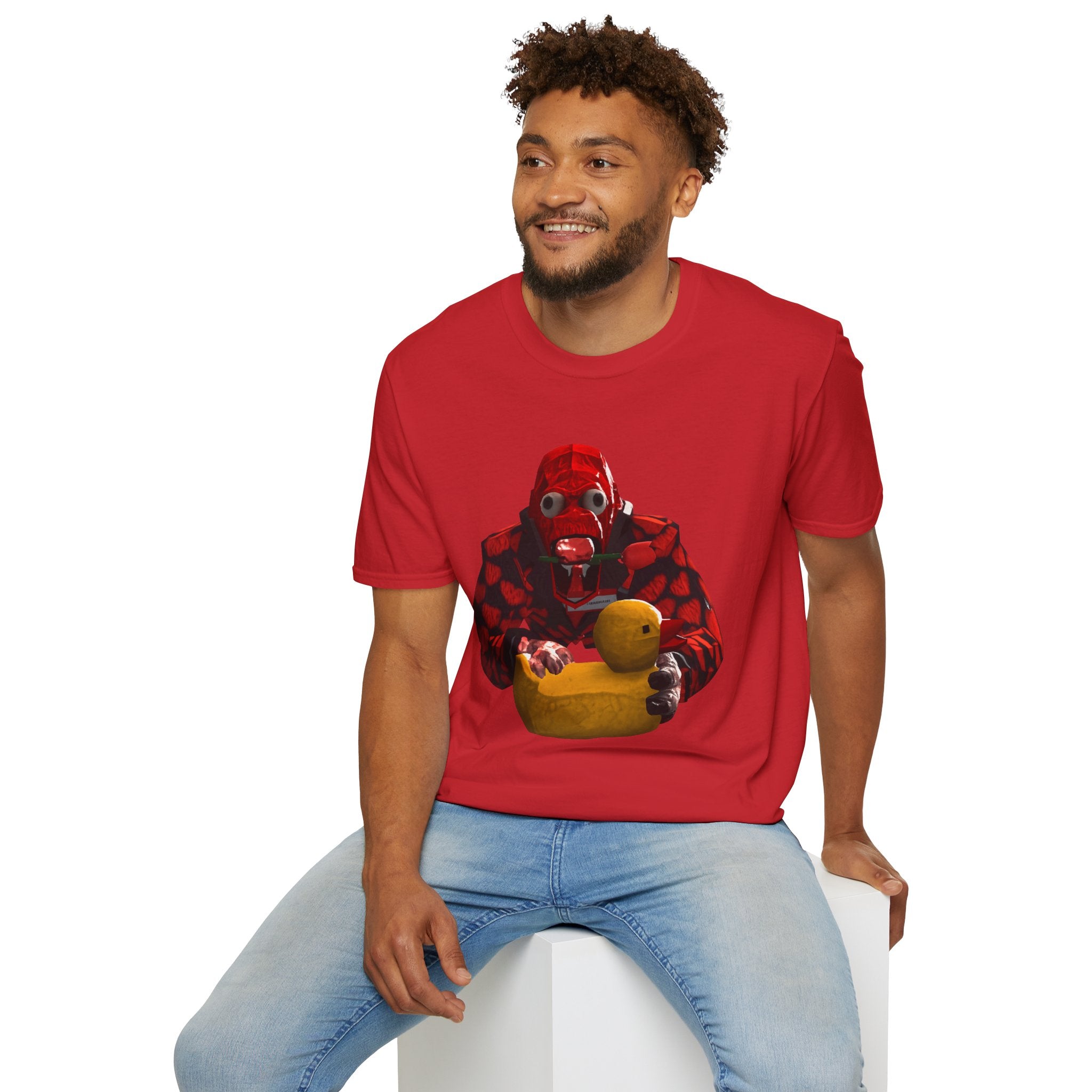 Rubber Ducky Diver T-Shirt — Surreal Red Helmet Graphic Tee