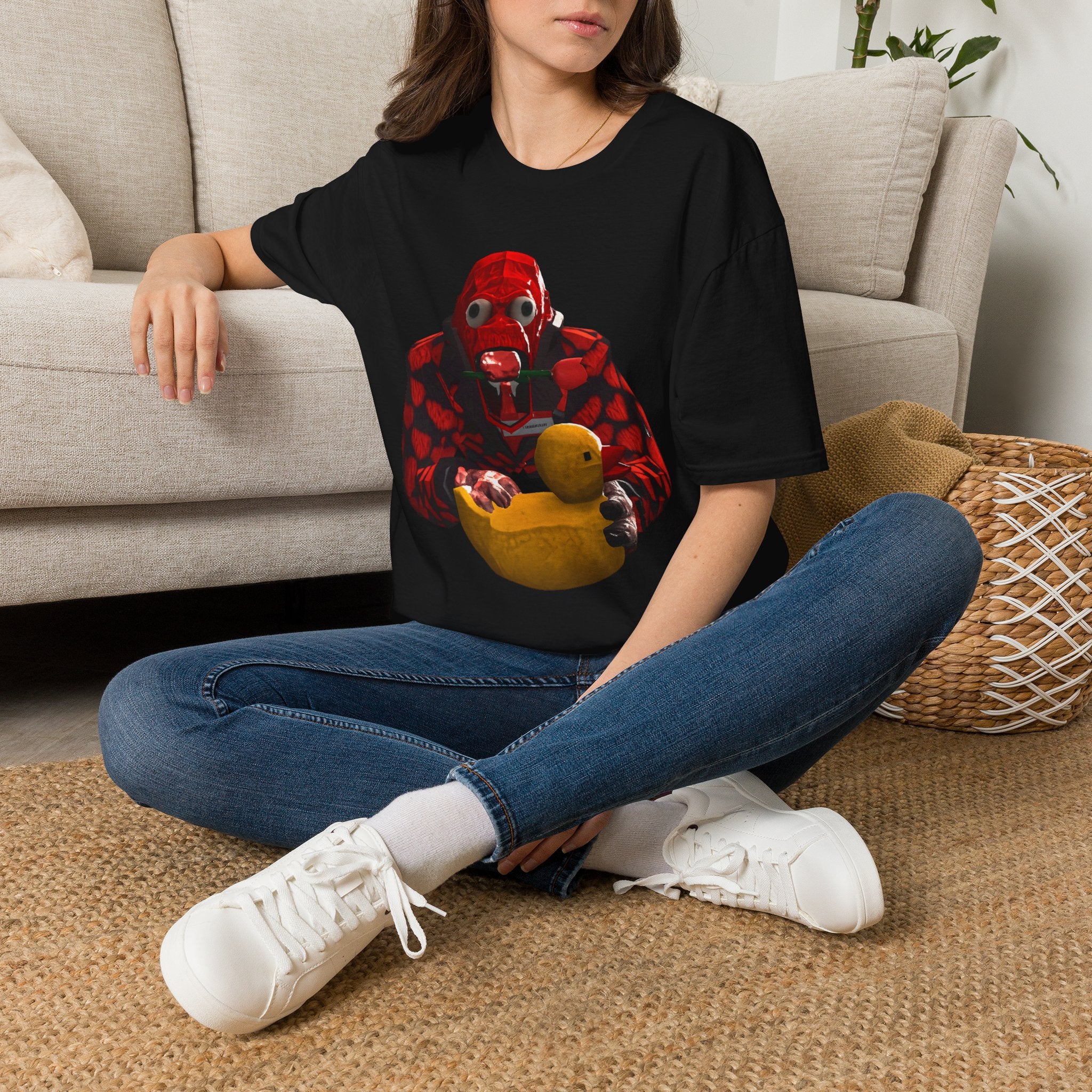 Rubber Ducky Diver T-Shirt — Surreal Red Helmet Graphic Tee