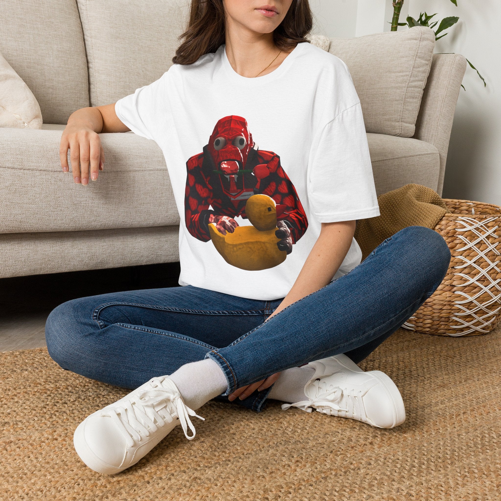 Rubber Ducky Diver T-Shirt — Surreal Red Helmet Graphic Tee