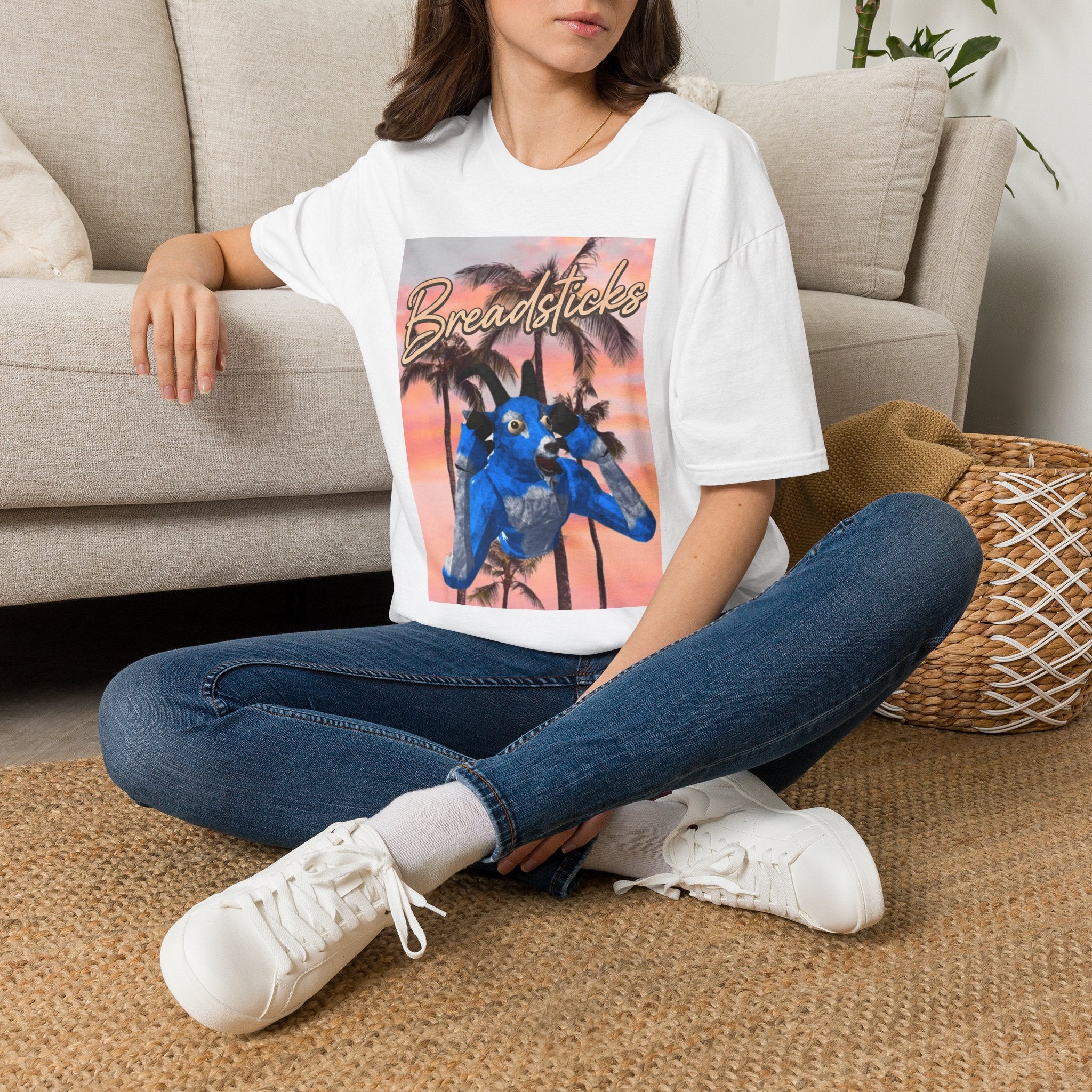 Breadsticks Retro Palm Tree T‑Shirt — Vintage Sunset Graphic Tee